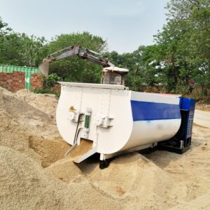 Máy trộn bê tông 2 trục cố định