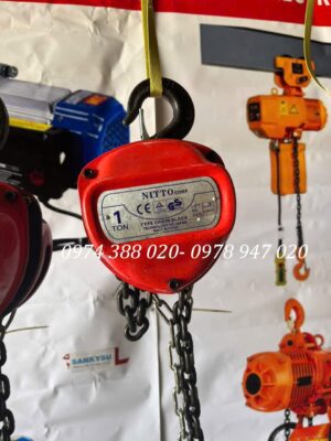 Pa lăng xích kéo tay 1 tấn