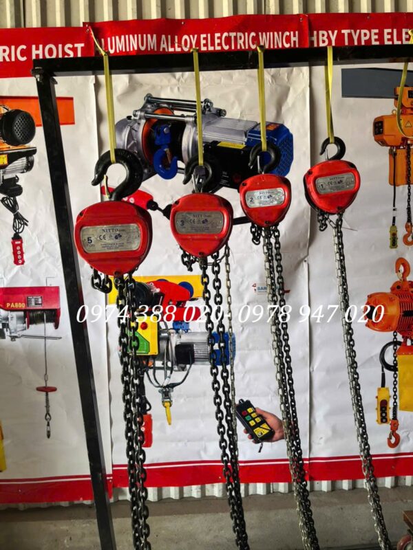 Pa lăng xích kéo tay - 1 tấn 2 tấn 3 tấn 5 tấn 10 tấn