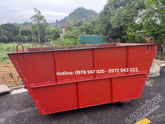 Máng trộn bê tông 4 khối công trình