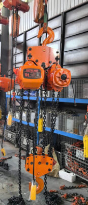 Pa lăng xích điện cố định SANKYSU KKBB10-04 10 tấn