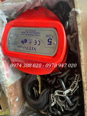Pa lăng xích kéo tay 5 tấn NITTO 5000KG