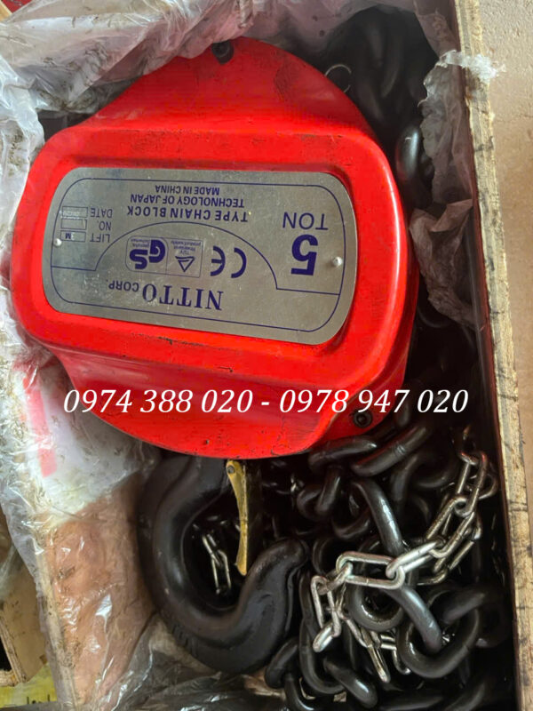 Pa lăng xích kéo tay 5 tấn NITTO 5000KG