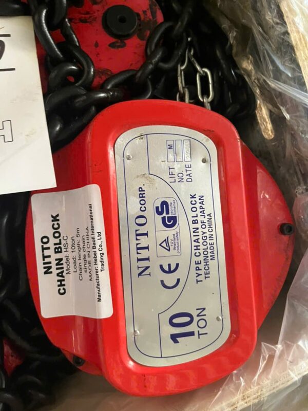 Pa lăng xích kéo tay 10 tấn