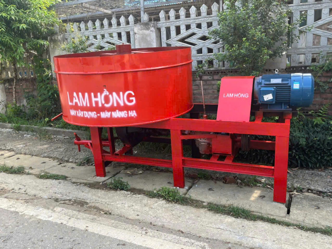 Máy trộn bê tông chạy bằng điện | máy xây dựng Lam Hồng