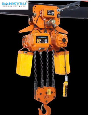Pa lăng xích điện di chuyển 10 tấn SANKYSU KKBB10-04 10 tấn 380V