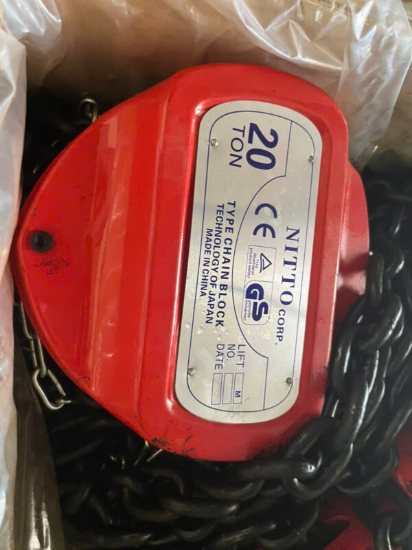 pa lăng xích kéo tay Nitto 20 tấn