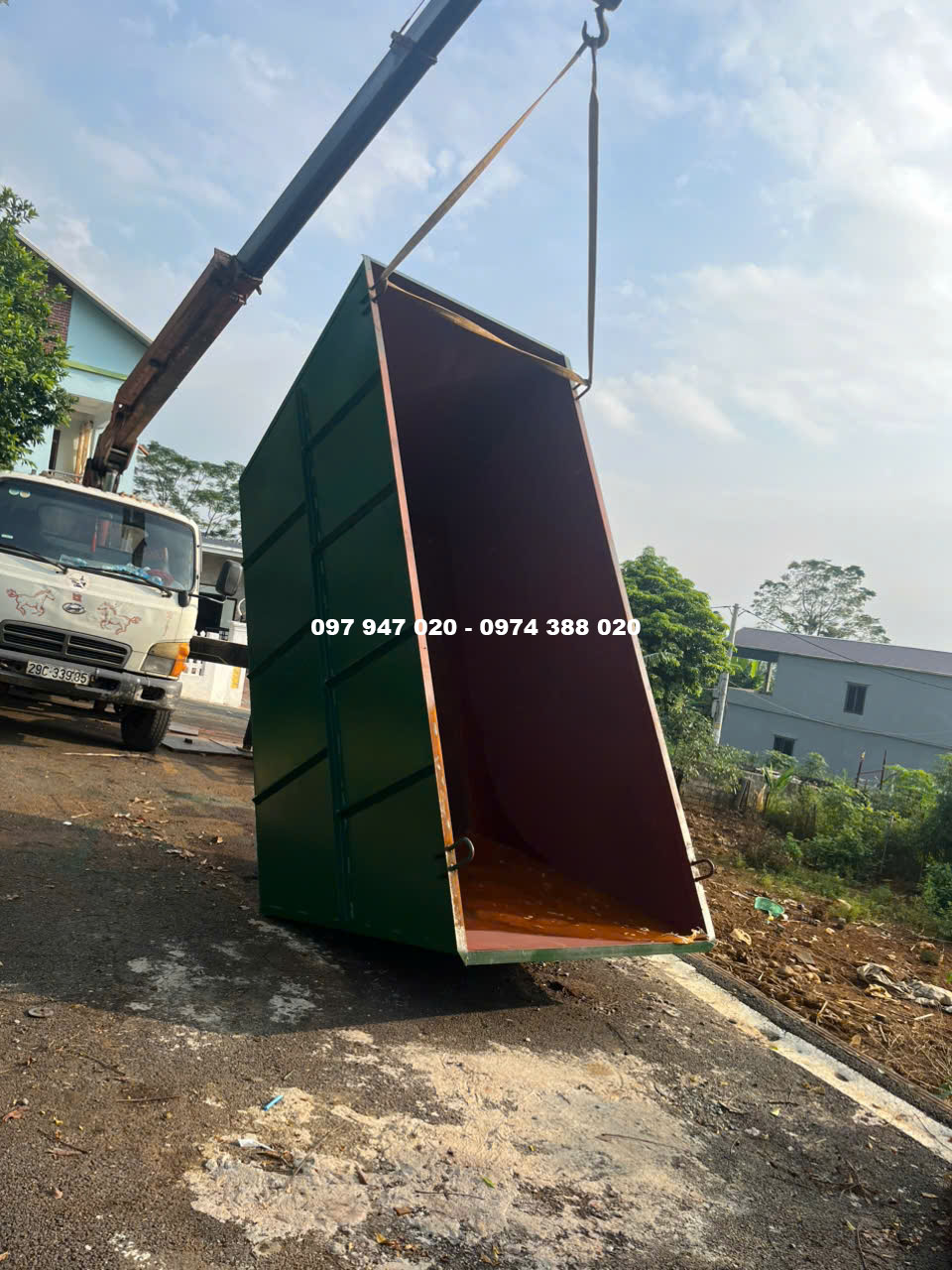 Máng trộn bê tông 2 khối cao cấp