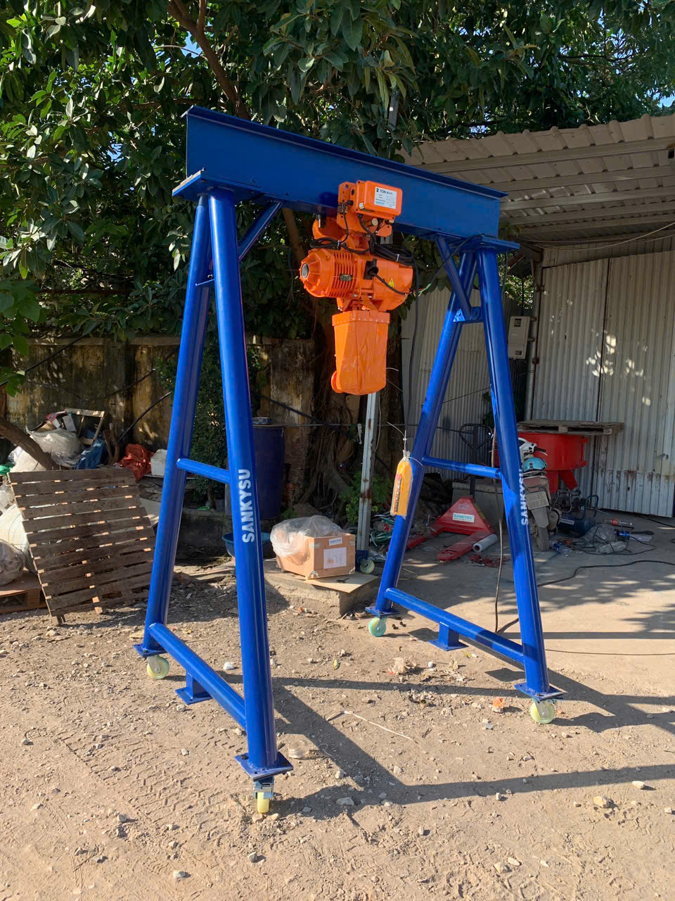 Pa lăng xích điện SANKYSU 3 tấn