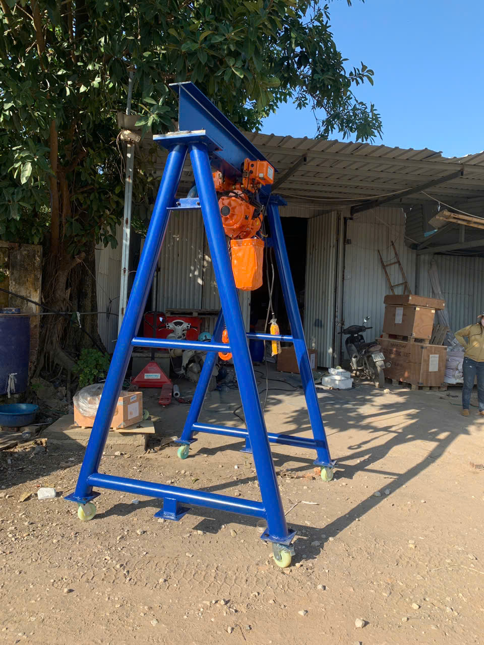 Pa lăng xích điện SANKYSU 3 tấn