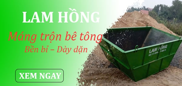 banner máng trộn bê tồng
