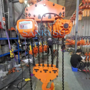 Pa lăng xích điện di chuyển 15 tấn SANKYSU KKBB15-06 15 tấn 380V