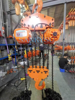 Pa lăng xích điện di chuyển 15 tấn SANKYSU KKBB15-06 15 tấn 380V