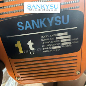 Pa lăng xích điện di chuyển SANKYSU KKBB 220v
