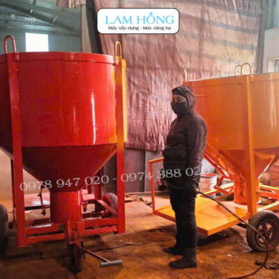 Phễu đổ bê tông Lam Hồng sức chứa chuẩn 1,5 khối