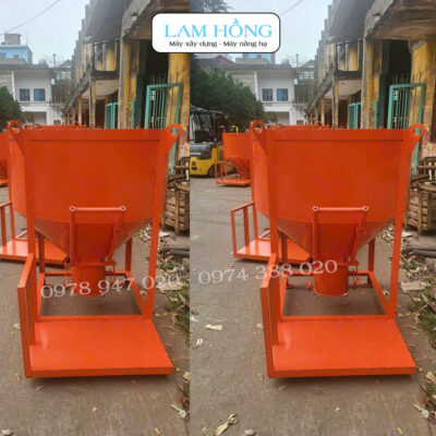 Phễu đổ bê tông Lam Hồng kết cấu sắt chịu lực cao , chắc chắn , xả liệu dễ dàng